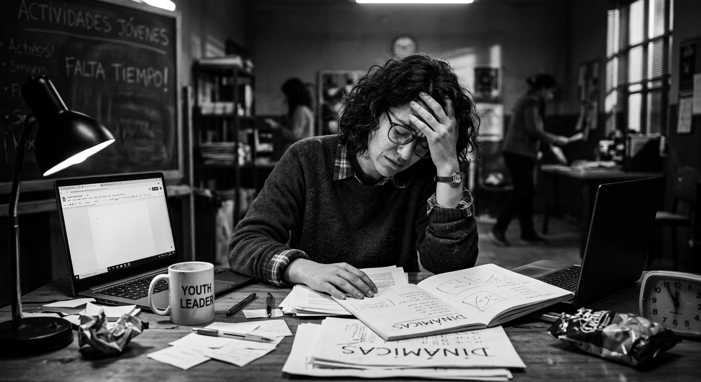 Persona buscando ideas para una dinámica